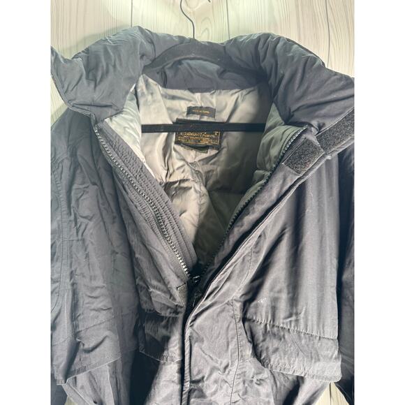 VTG 1980s Eddie Bauer Goose Down Puffer Jacket Parka Lg Gore-Tex Belted No Hood - Picture 5 of 15